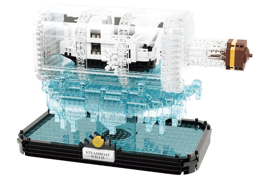 Drift bottle-Black and white ship - 964pcs